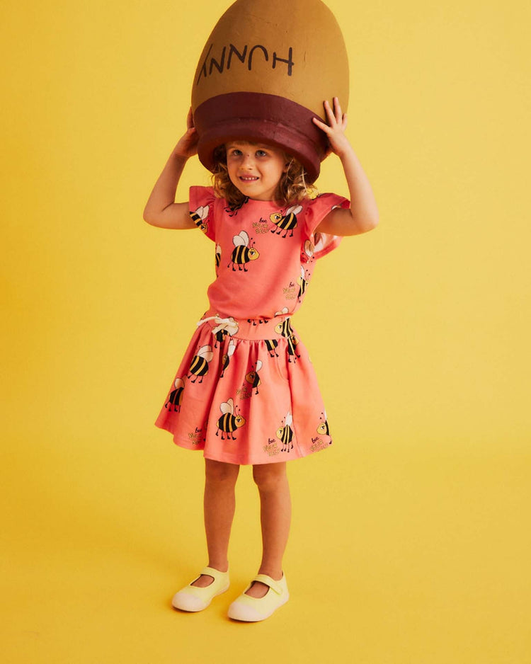 Little dear sophie kids bee skirt in pink
