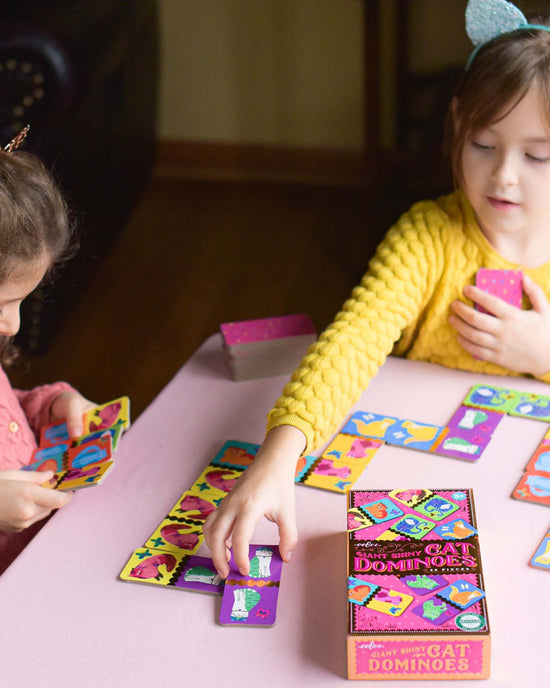 Little eeboo play giant shiny cat dominoes