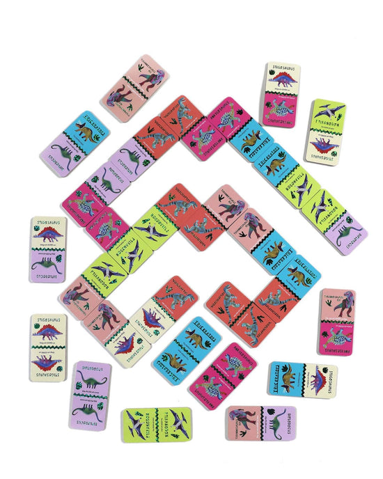 Little eeboo play giant shiny dinosaur dominoes
