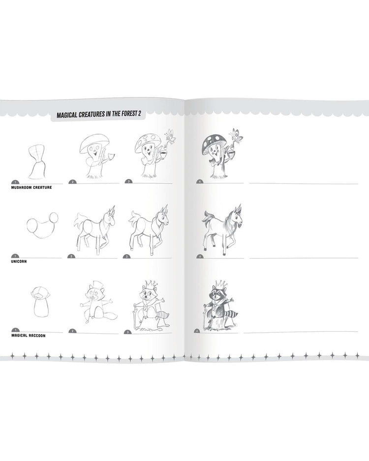 Little eeboo play learn to draw magical creatures