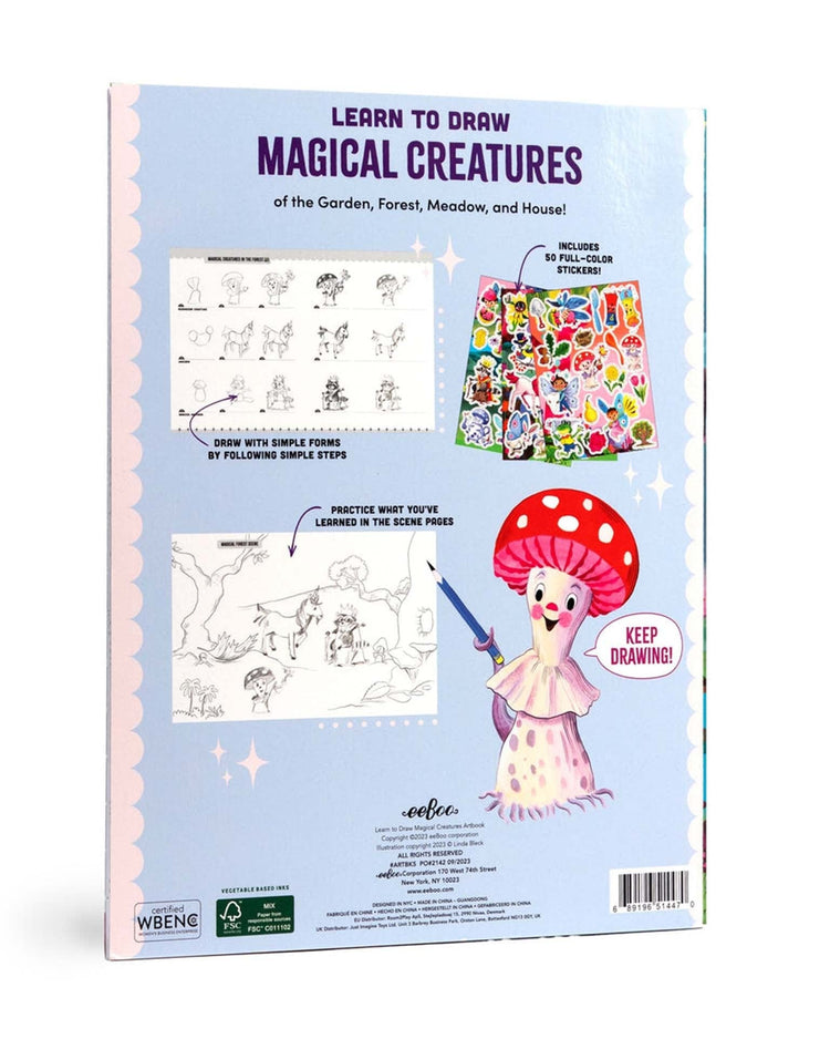 Little eeboo play learn to draw magical creatures