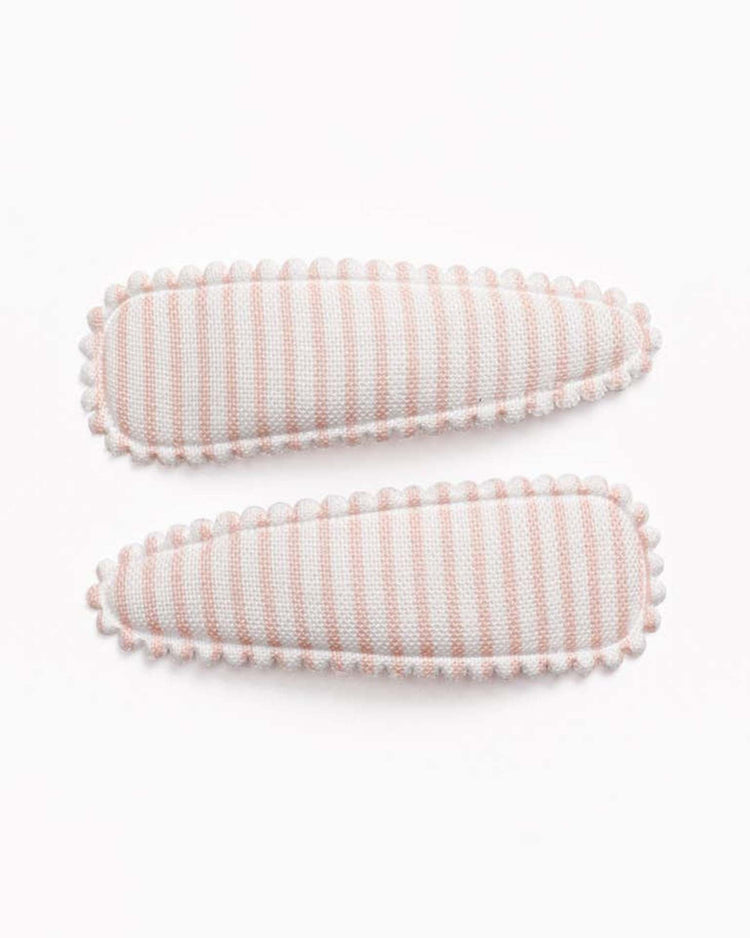 Little frankie + claude accessories juliet blush pink striped hair clips