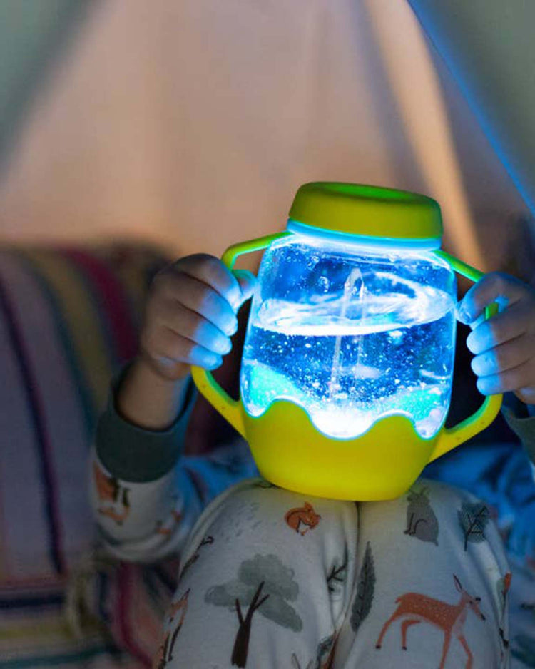 Little glo pals play yellow sensory play jar