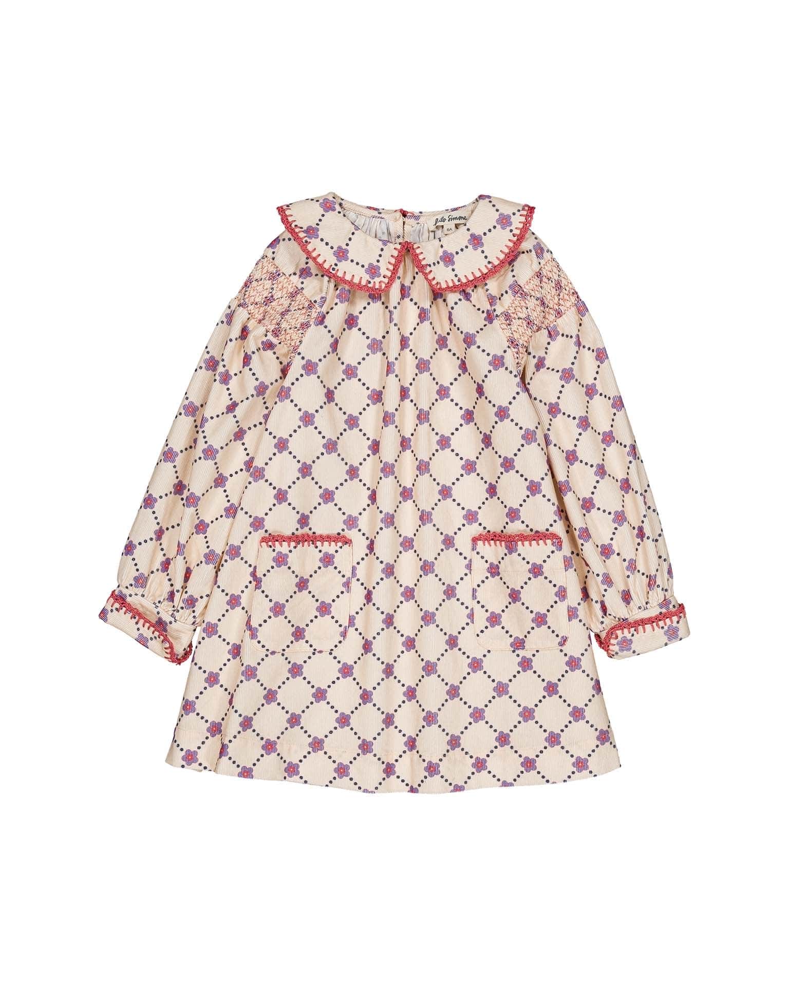 martha dress in floral check