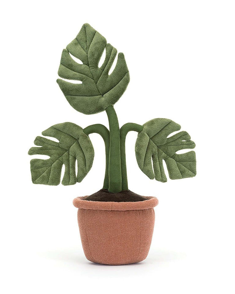 Little jellycat play amuseable monstera plant