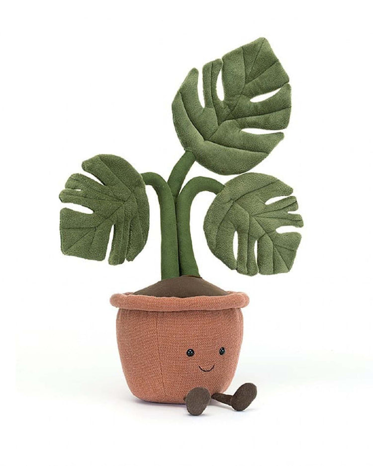 Little jellycat play amuseable monstera plant