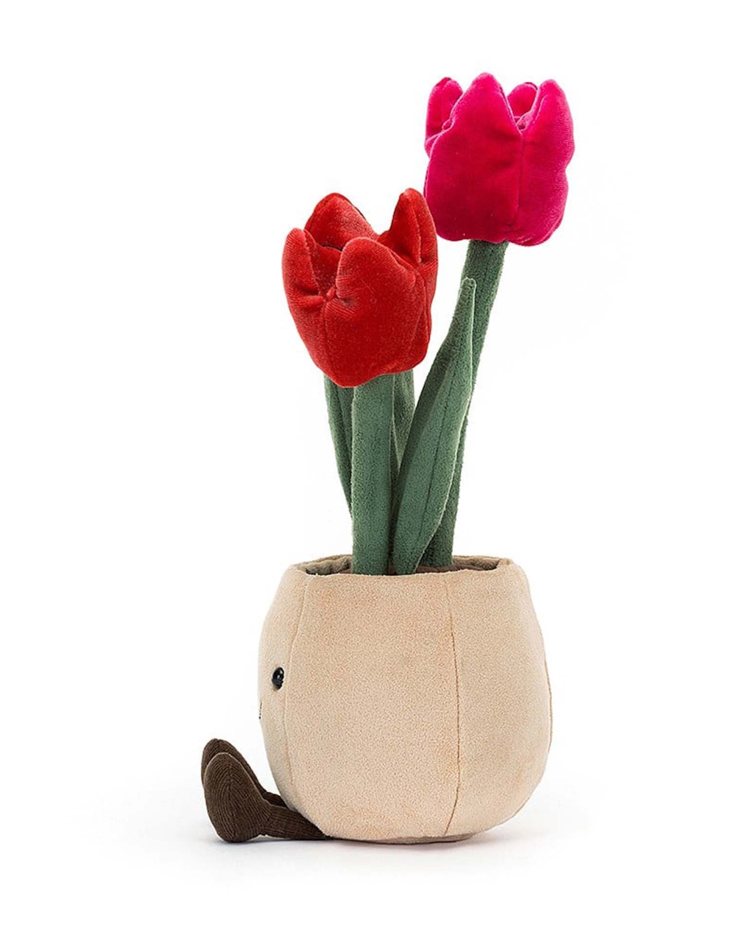 Little jellycat play amuseable tulip pot