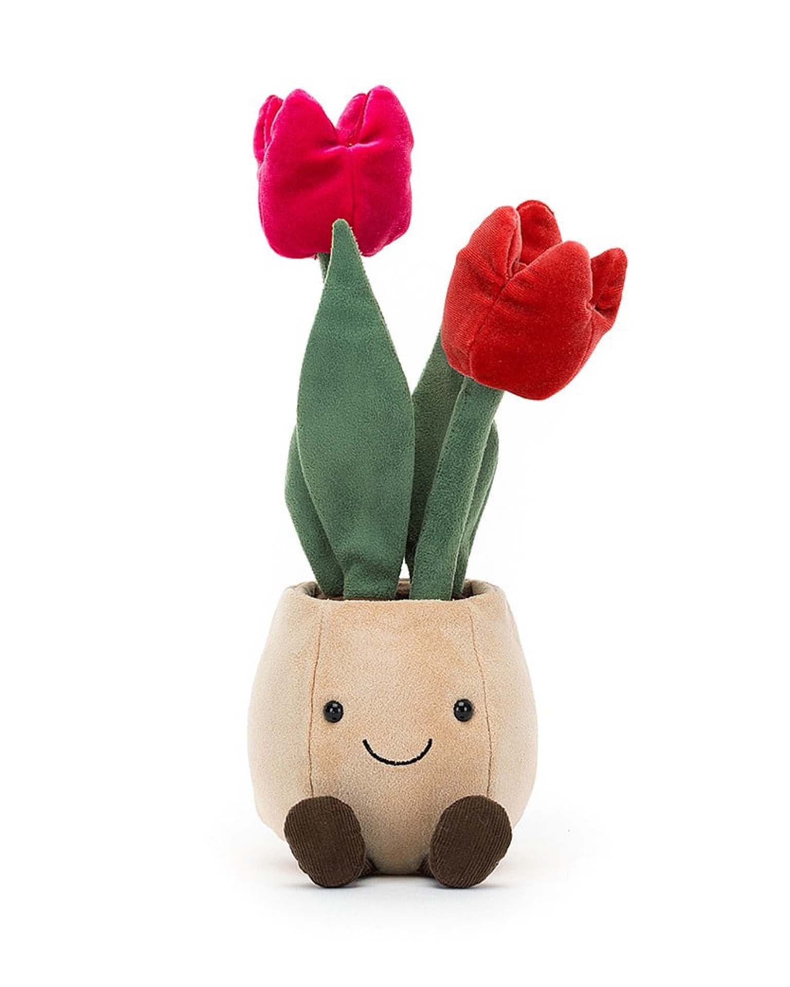 Little jellycat play amuseable tulip pot