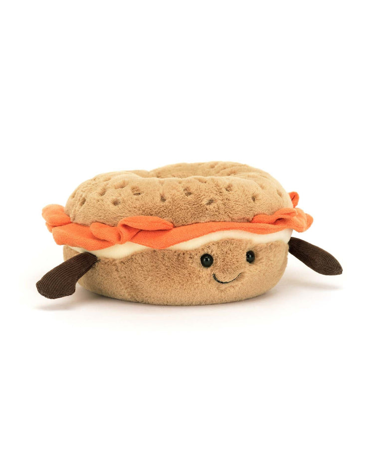 Little jellycat play amuseables bagel