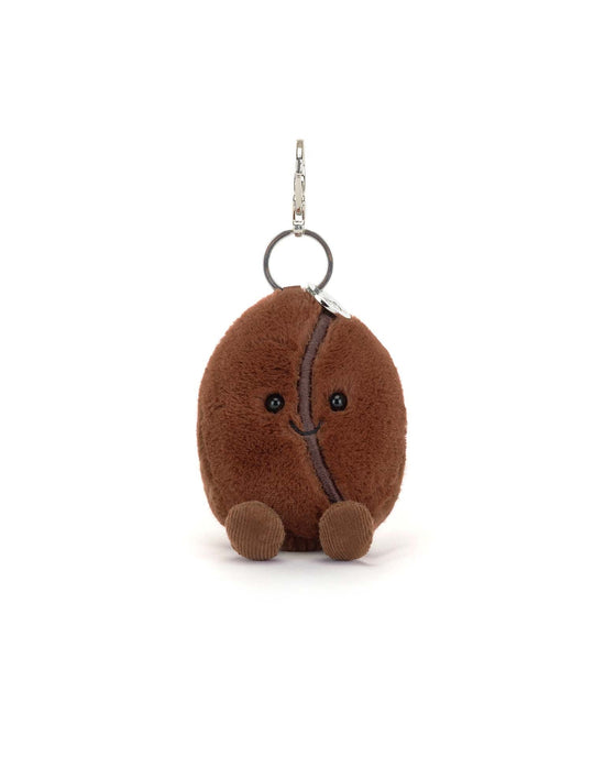 Little jellycat play amuseables coffee bean bag charm