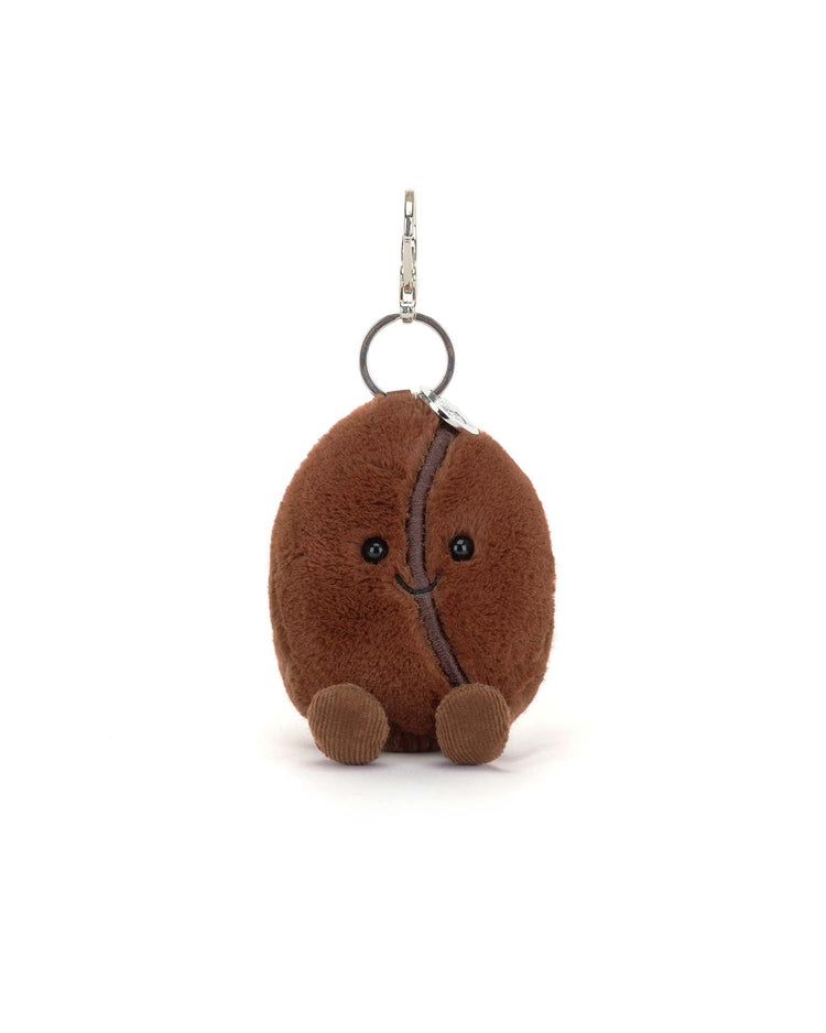 Little jellycat play amuseables coffee bean bag charm