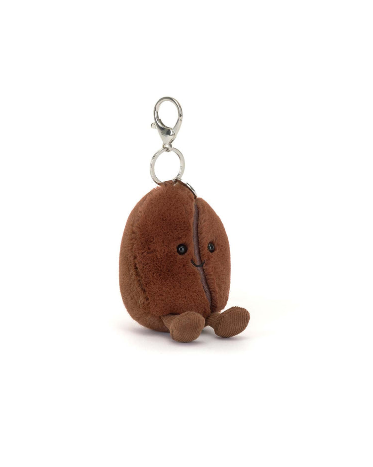 Little jellycat play amuseables coffee bean bag charm