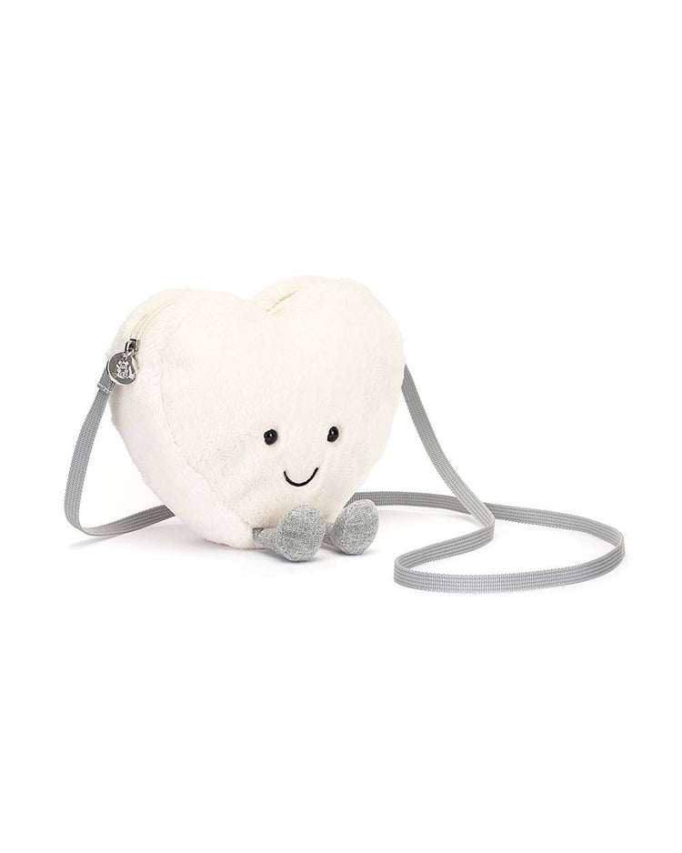 Little jellycat play amuseables cream heart bag