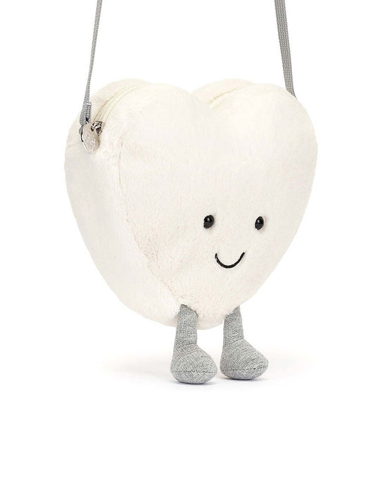 Little jellycat play amuseables cream heart bag