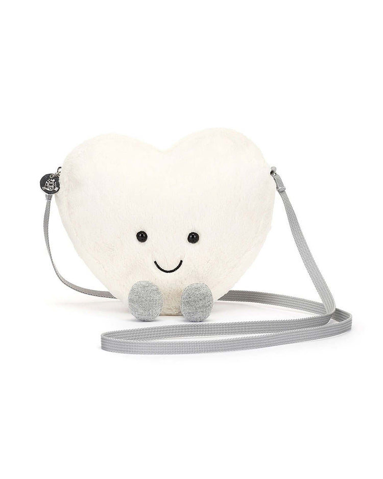 Little jellycat play amuseables cream heart bag