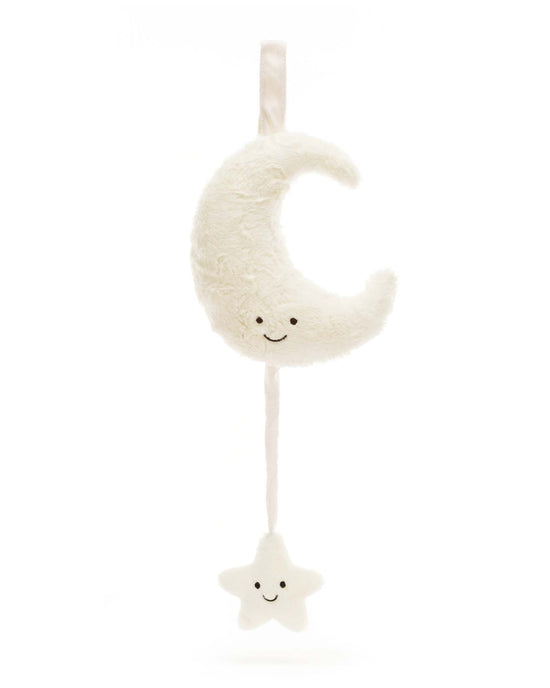 Little jellycat play amuseables moon musical pull