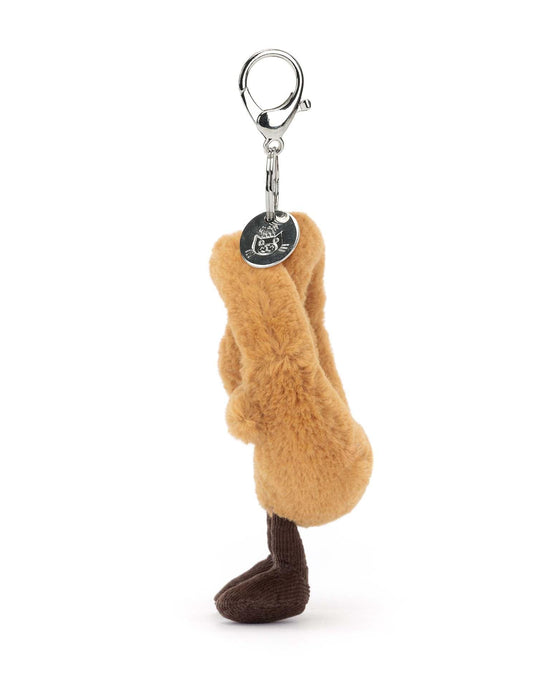 Little jellycat play amuseables pretzel bag charm