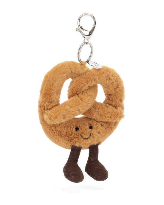 Little jellycat play amuseables pretzel bag charm