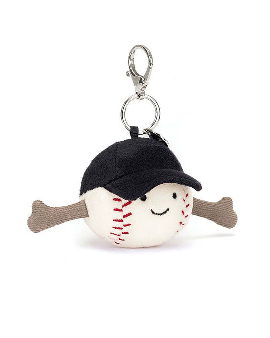 Little jellycat play amuseables sports baseball bag charm