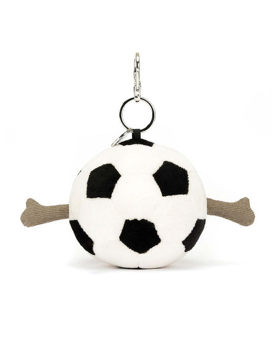 Little jellycat play amuseables sports soccer bag charm