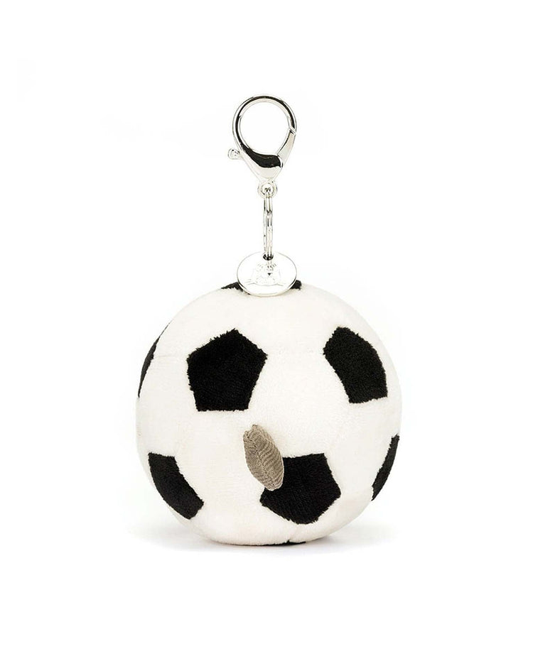 Little jellycat play amuseables sports soccer bag charm