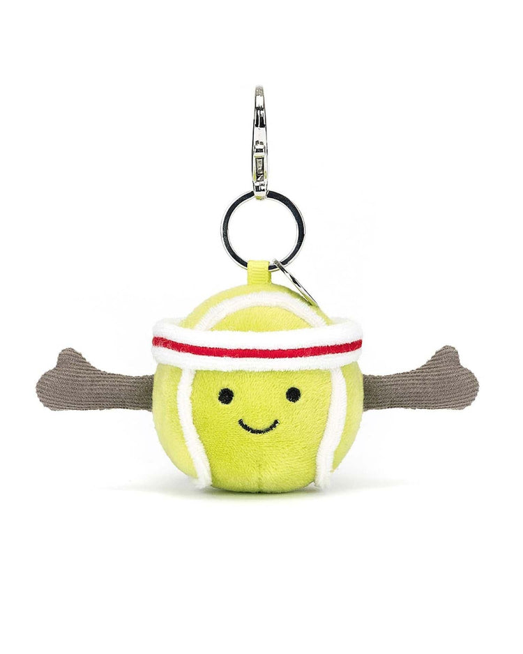 Little jellycat play amuseables sports tennis bag charm