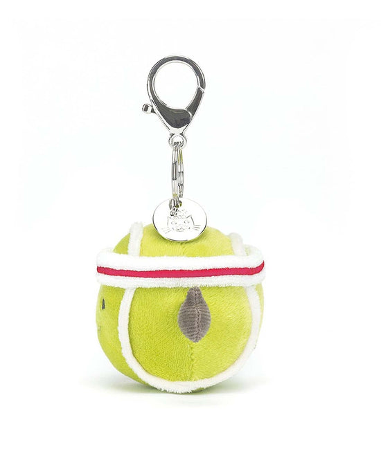 Little jellycat play amuseables sports tennis bag charm