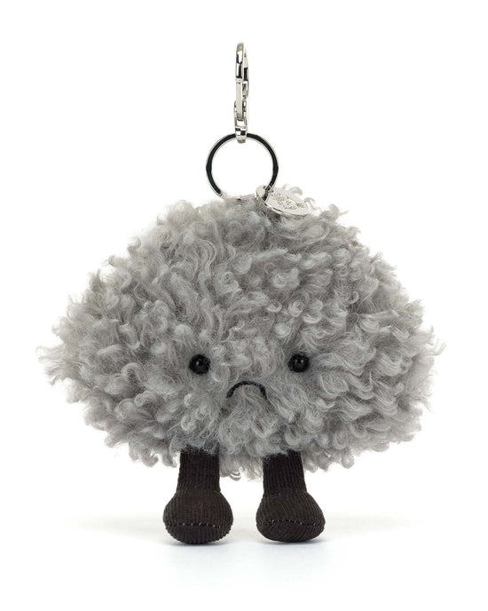 Little jellycat play amuseables storm cloud bag charm
