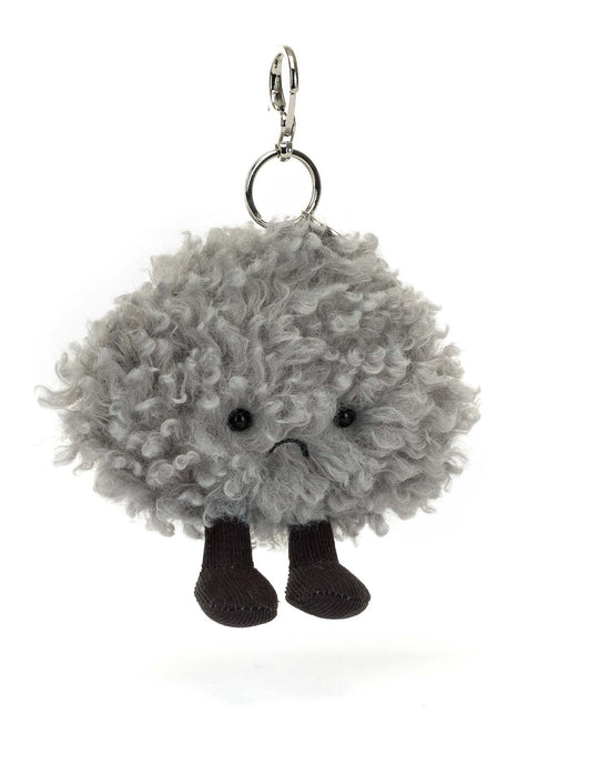 Little jellycat play amuseables storm cloud bag charm