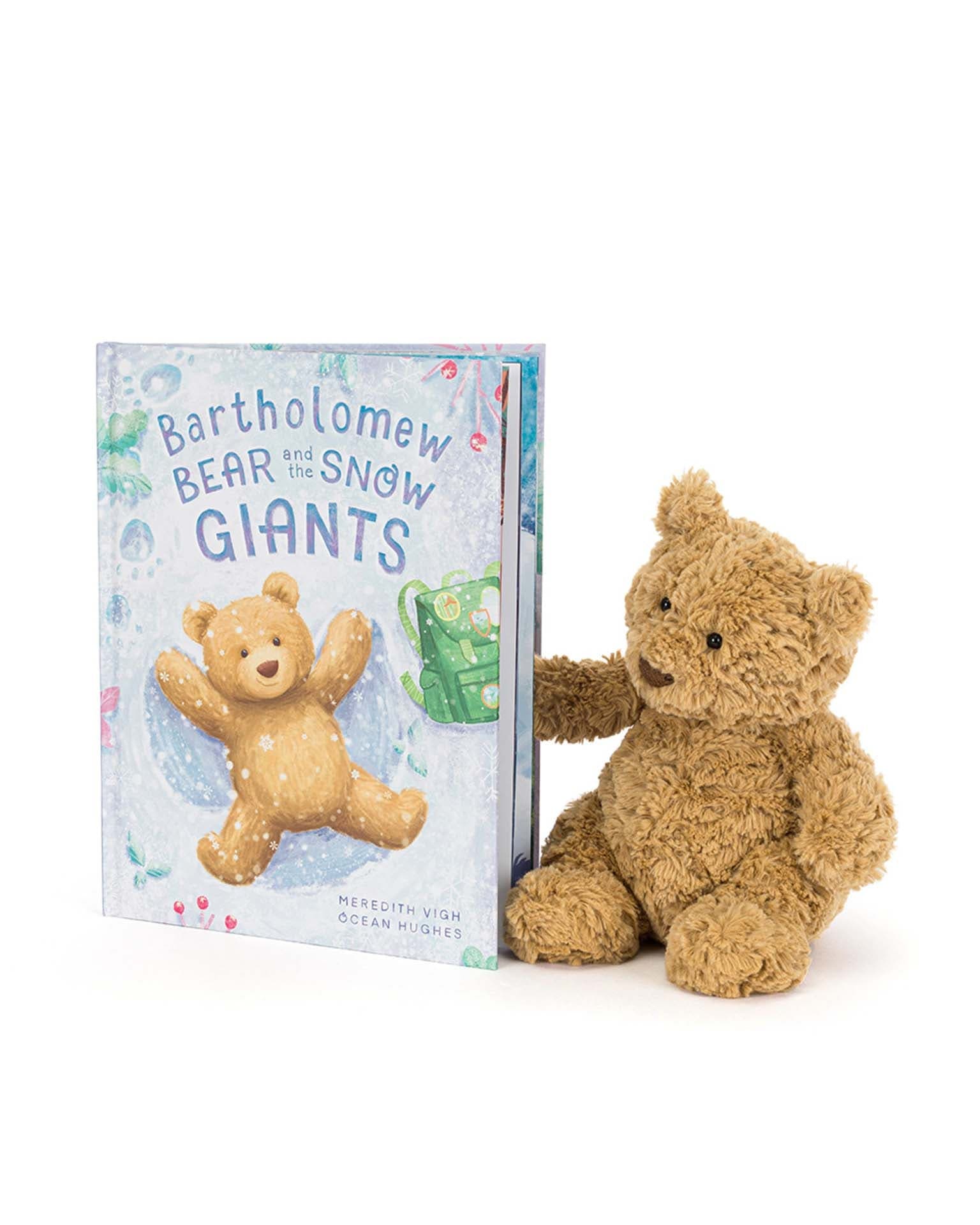 jellycat bartholomew bear and the snow giants book at Little