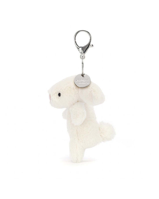 Little jellycat play bashful bunny cream bag charm