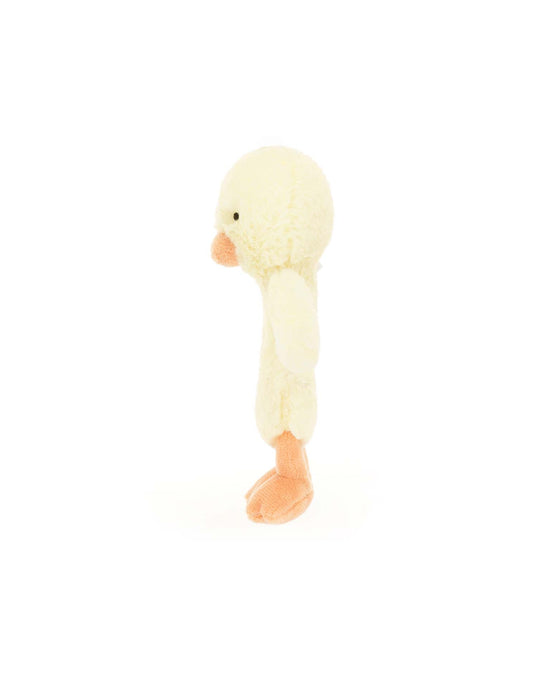 Little jellycat play bashful duckling ring rattle