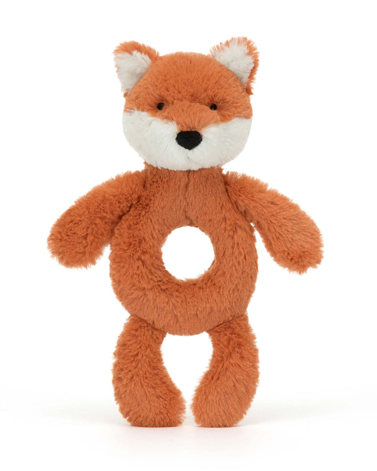 Little jellycat play bashful fox cub ring rattle