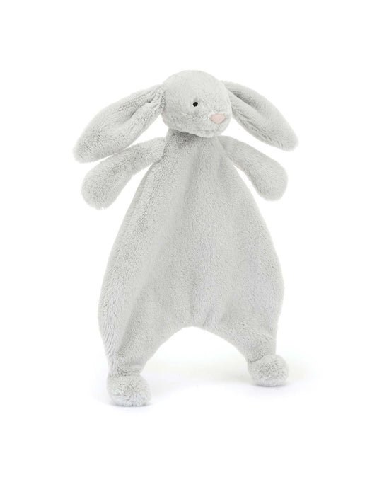 Little jellycat play bashful grey bunny comforter