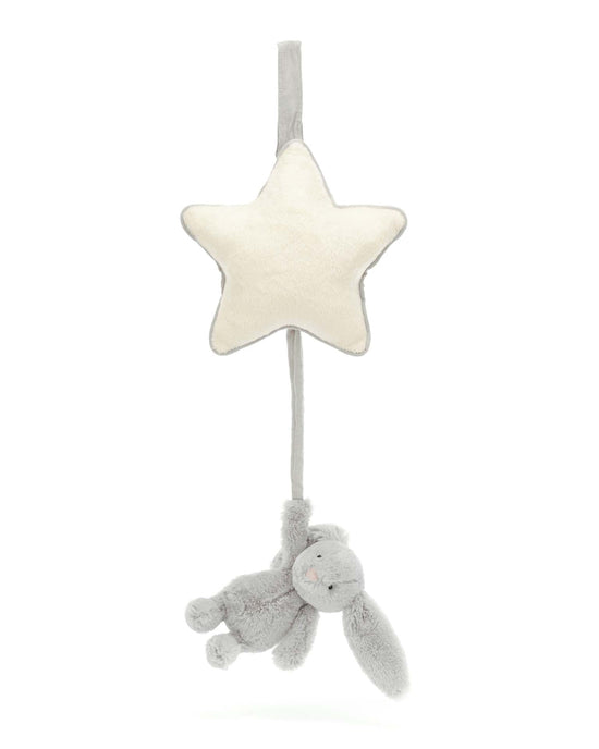 Little jellycat play bashful grey bunny musical pull