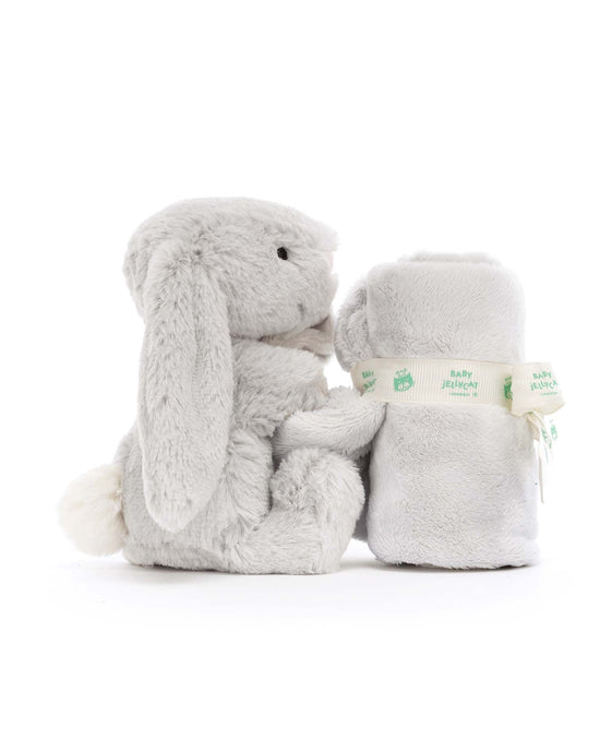 Little jellycat play bashful grey bunny soother