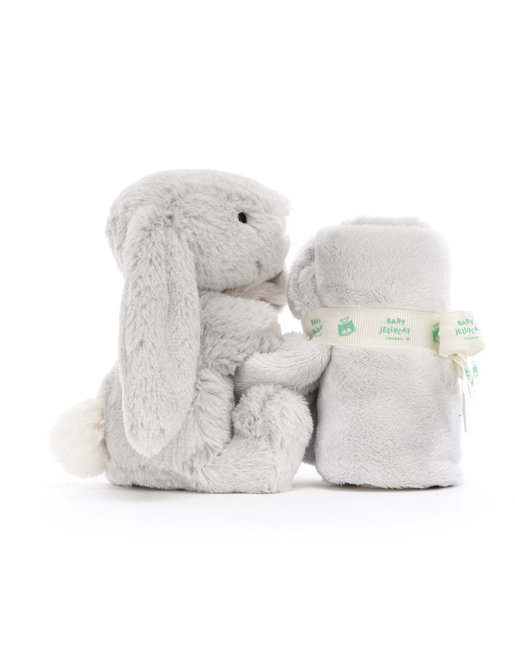 Little jellycat play bashful grey bunny soother