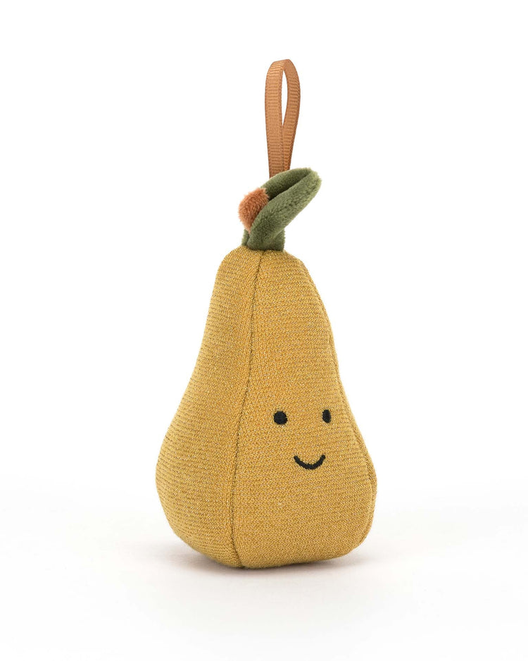 Little jellycat play festive folly pear ornament