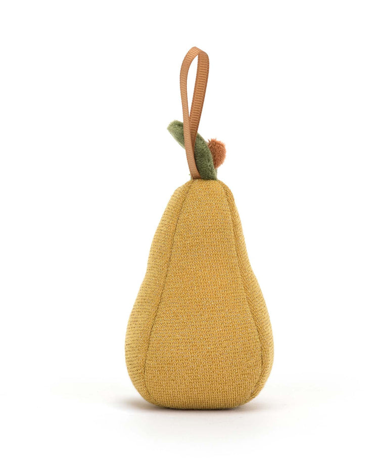 Little jellycat play festive folly pear ornament