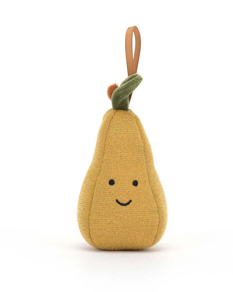 Little jellycat play festive folly pear ornament