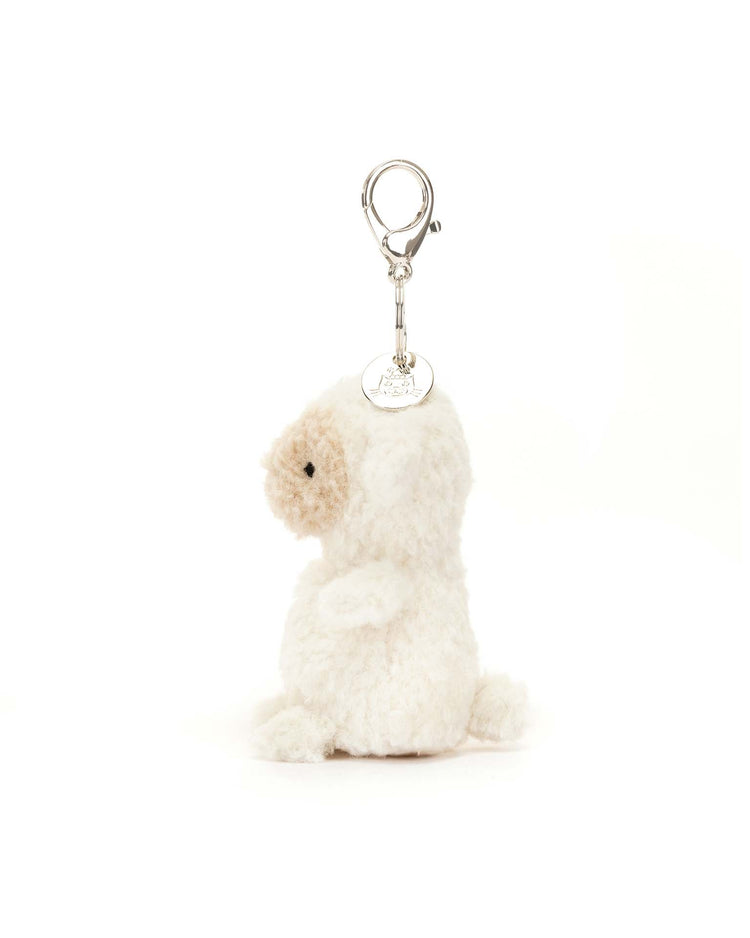 Little jellycat play little lamb bag charm