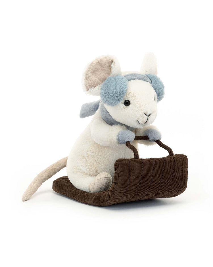 Little jellycat play merry mouse sleighing