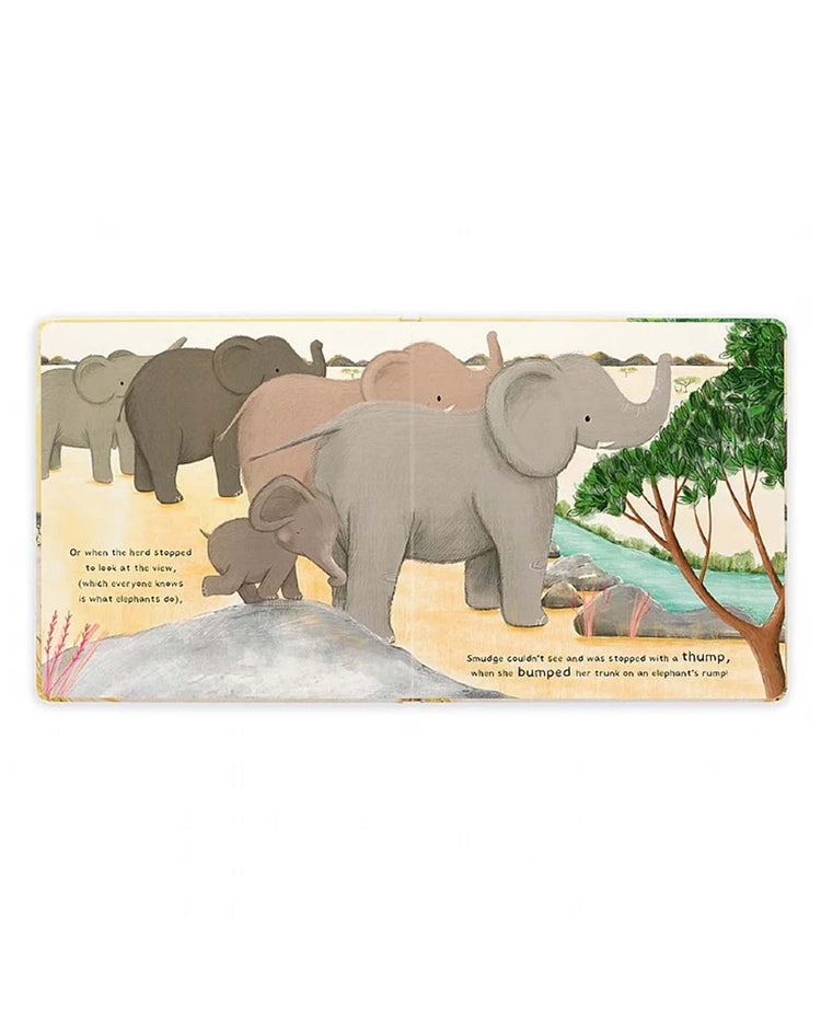 Little jellycat play smudge the littlest elephant book