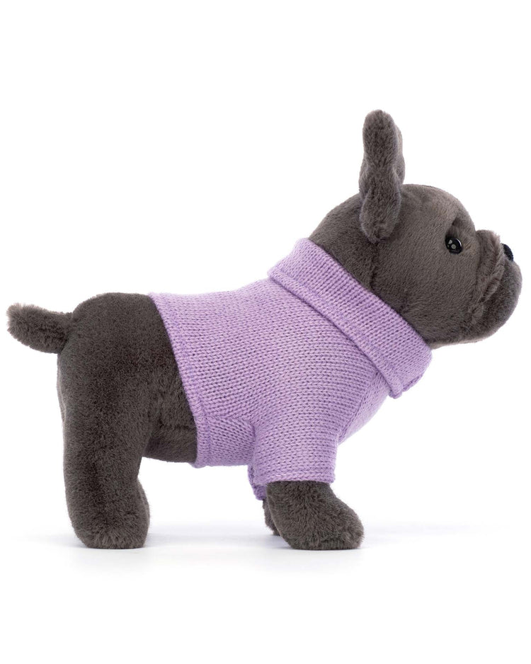 Little jellycat play sweater french bulldog purple