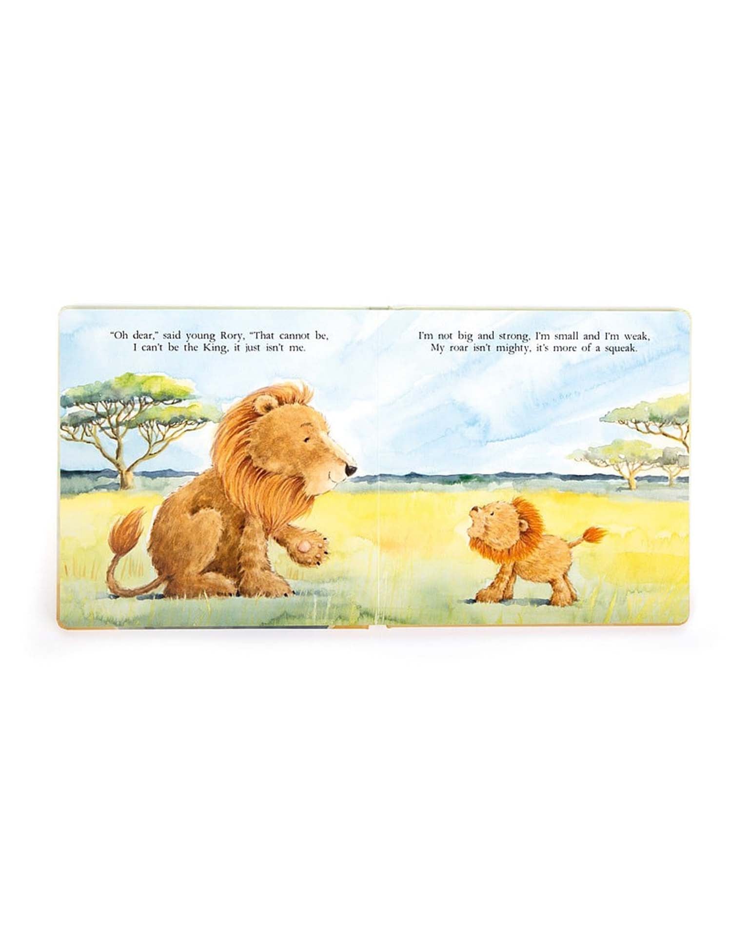 Little jellycat play the very brave lion book