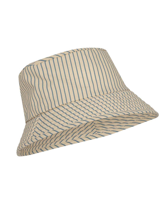 Little konges sløjd accessories asnou bucket hat in blue stripe