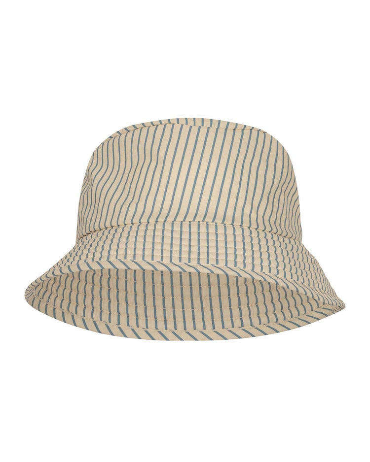 Little konges sløjd accessories asnou bucket hat in blue stripe