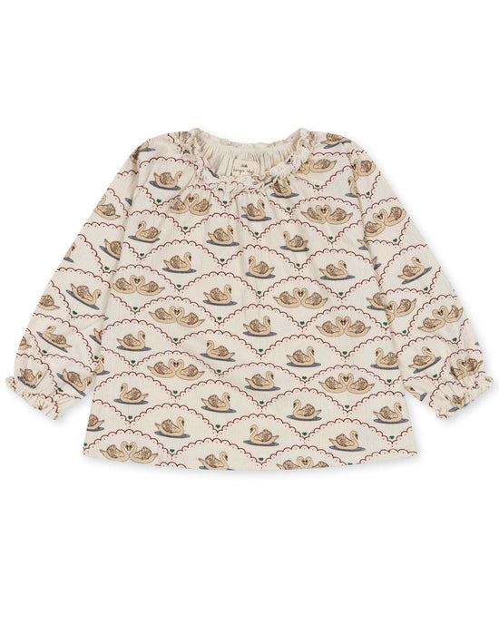Little konges sløjd KIDS chleo blouse in swan