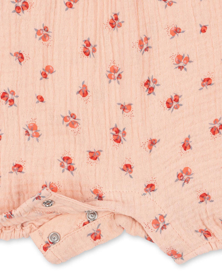 Little konges sløjd baby coco frill romper in peonia pink