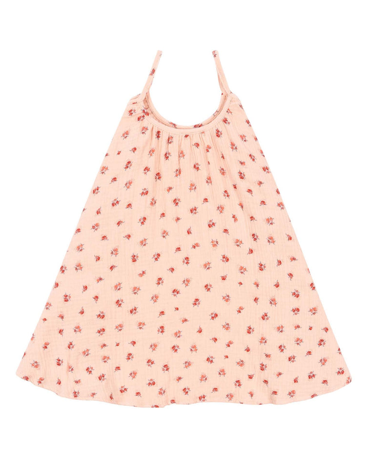 Little konges sløjd kids coco strap dress in peonia pink